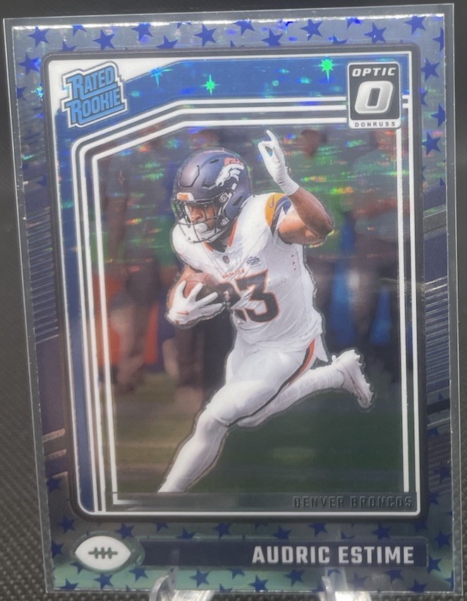 2024 Panini Donruss Optic - Rated Rookie Audric Estime #206 Stars Prizm (RC)