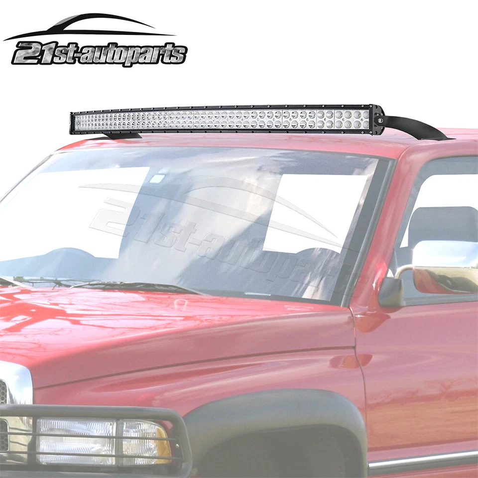 Kit combinado de cableado de montaje en techo barra de luz LED de 52"" para Dodge Ram 1500 1994-2001 300 W Foto 2 de 4
