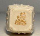 Vintage Belleek Toy Panel 3 3/4" Vase Green Tint Gold Trim 6th Mark — photo 4