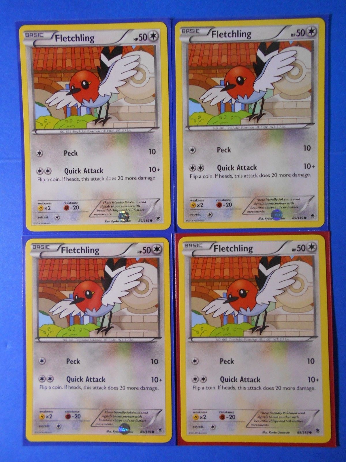 Fletchinder 9/119, 4x Fletchling 89/119 Pokemon TCG card XY Phantom Forces  NM | eBay