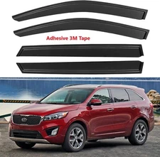 Window Visors Rain Guards Deflectors Fit Kia Sorento MQ4 Mugen Style 2021-2024