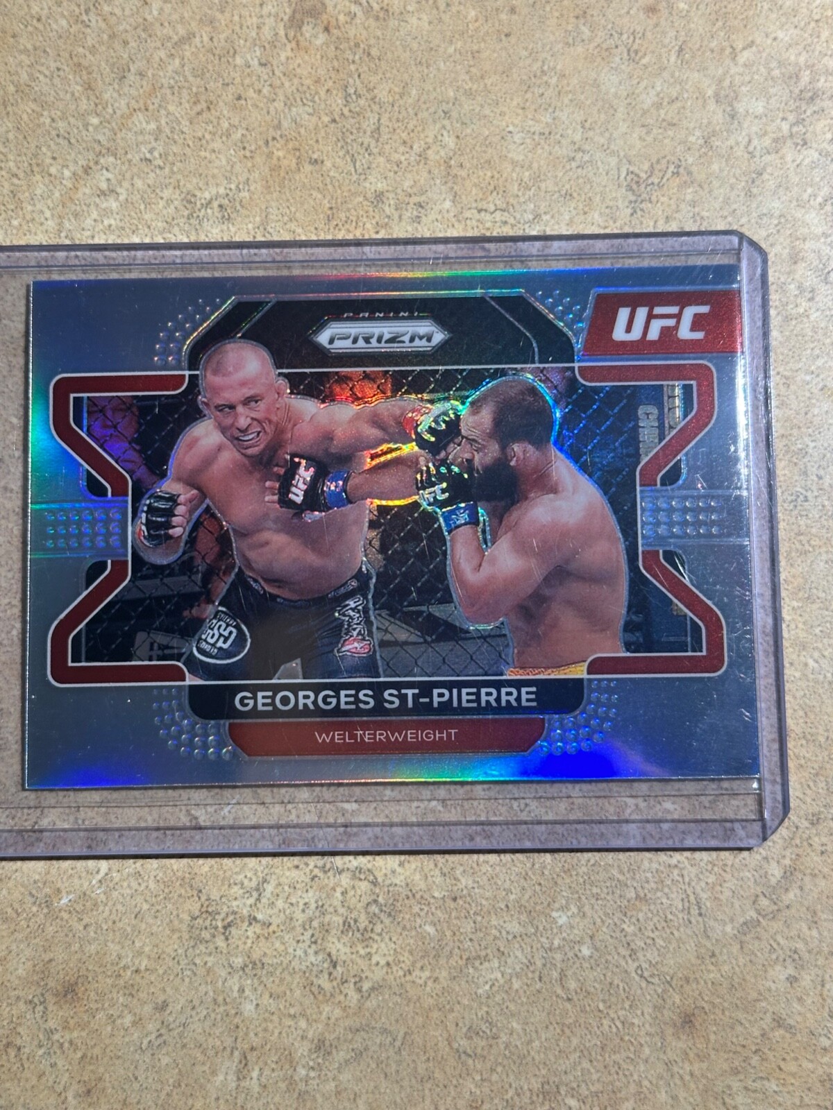 2022 Panini Prizm UFC - Silver Prizm #61 Georges St-Pierre