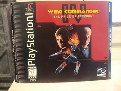 WING COMMANDER IV The Price Freedom PS1 Game Original Front Cover Artwork *ONLY*