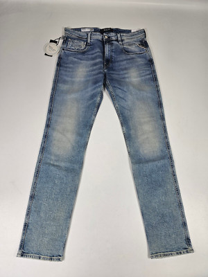 Replay M914Y 573 Bio Anbass  Slim fit Super Stretch denim Jeans Hose Gr 32/32