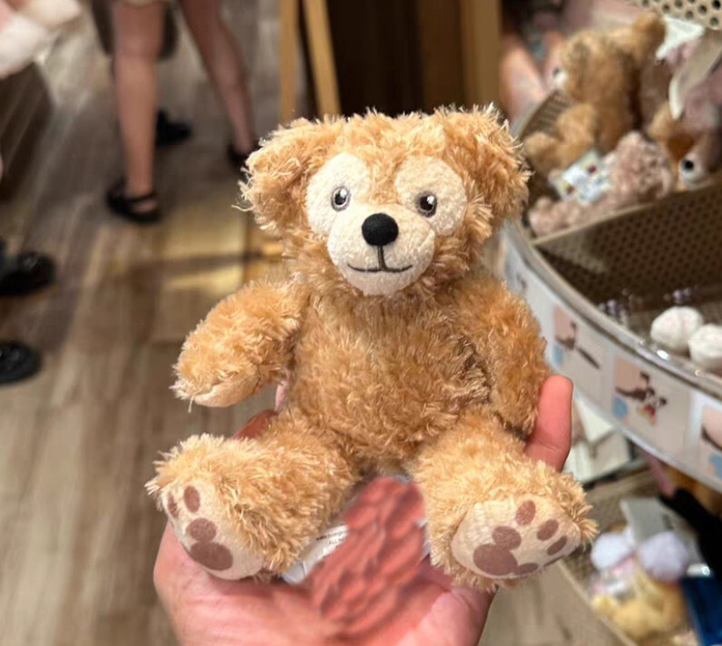 Hong Kong Disney Plush Duffy Shoulder Pal Plush Magnetic toy Duffy