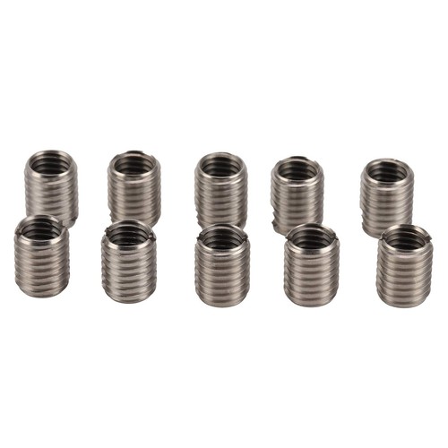 10pcs M10x1.5 Female to M12x1.75 Male Stainless Steel Threaded Insert Reducers