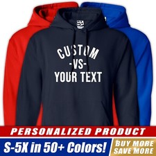 Custom VS HOODIE  Personalized Versus Everybody Everyone Logo Hooded Sweatshirt