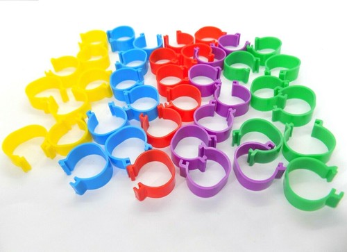 16mm Reusable Birds Rings Chicken Poultry Duck Quail Foot Tags Clips Leg Ring UK - Picture 15 of 15