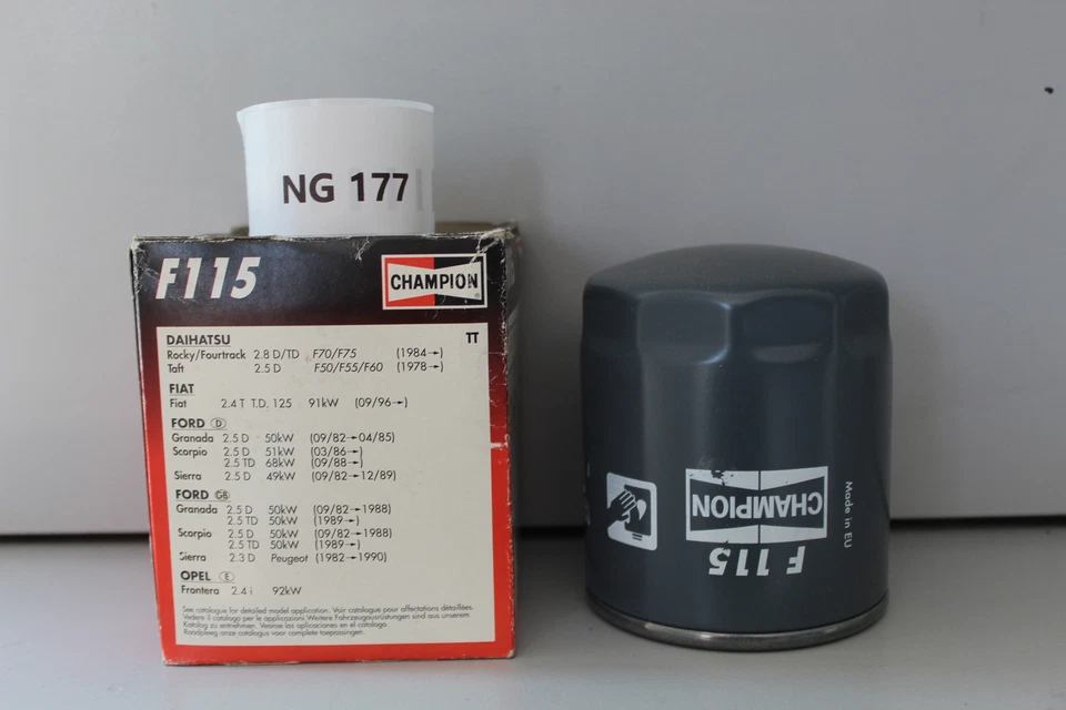 FILTRO OLIO PER FORD SCORPIO GRANADA 2.5 D TD CHAMPION F115 - Image 4 of 4
