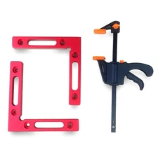 90 Degree Positioning Squares Right Angel Clamp 4.7 Inch Aluminum Alloy Set