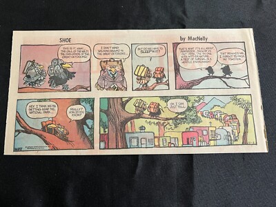 04 SHOE by Jeff MacNelly Lot of 4 Sunday Third Page Comic Strips