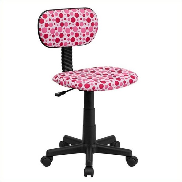 Flash Furniture Pink Dot Printed Swivel Task Chair Free2dayship Taxfree