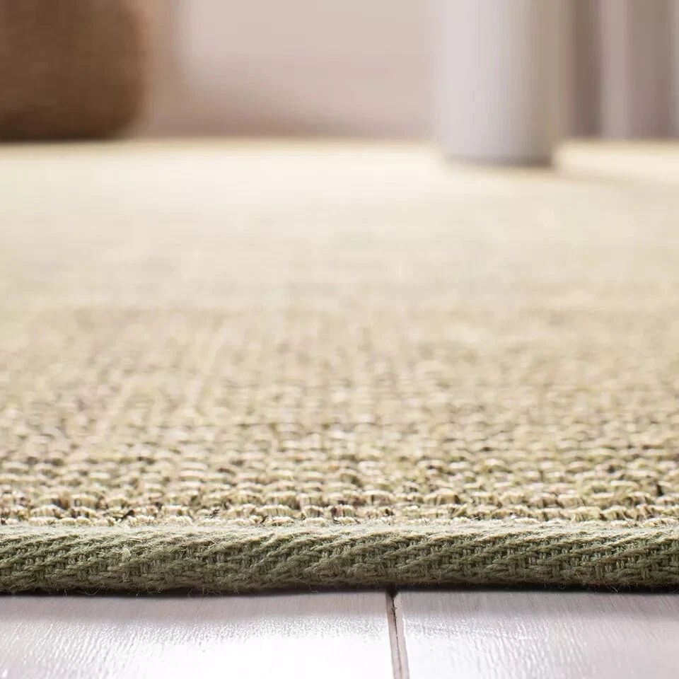 MARTHA STEWART x SAFAVIEH 3' x 5' Green MSR9501Y Farmhouse Sisal & Jute Accen... - Image 4 of 4