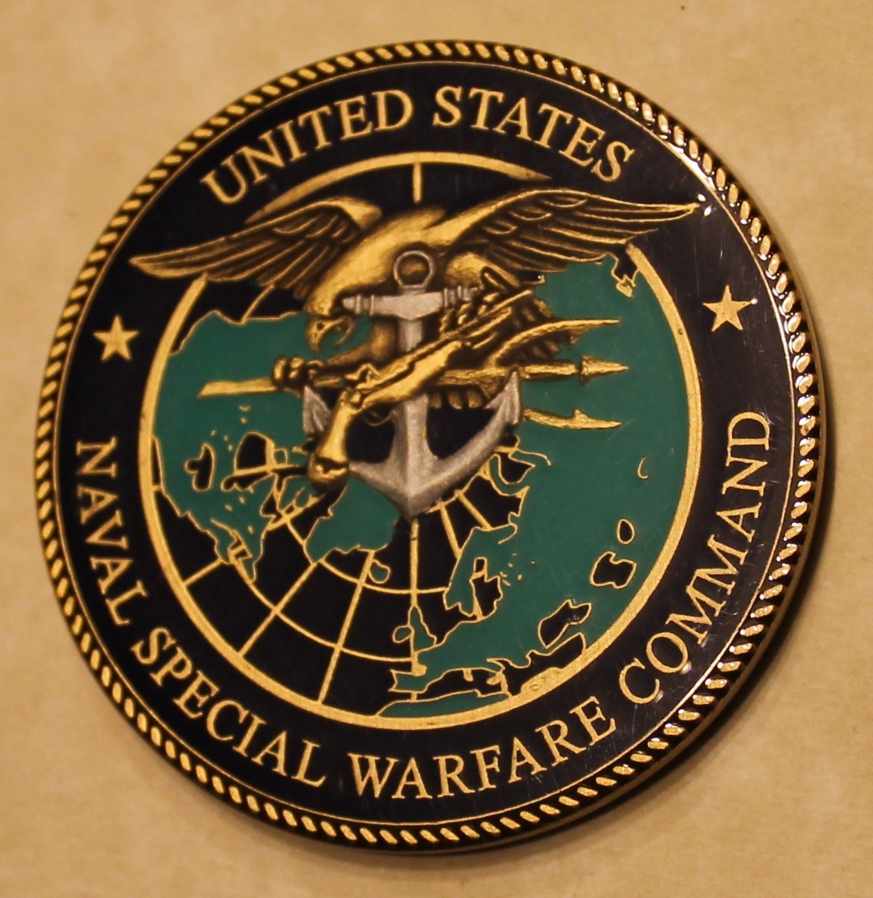 Navy SEAL CMDCM Mike Albelo Special Warfare Challenge Coin-image