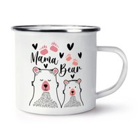 Mutter BäR Emaille Becher Tasse Mutter Muttertag World's Best Toll Liebe Herzen