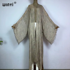 New High Quality Comfortable Women Soft Cardigan Loose Dress Party Boho Maxi Bea