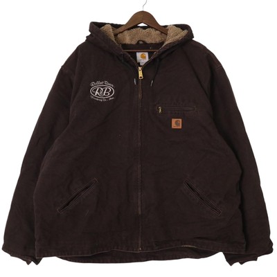 Carhartt Boa Lining Active Jacket Work Large Size Brown Men
