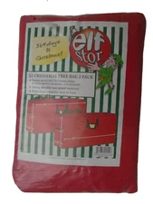 Elf Stor Premium Red Christmas Tree Storage Bag for 9 Ft Tree 2 Pack