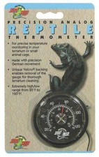 Reptile Thermometer For Reptile Habitats 0.25'' X 0.25'' X 0.75'' Black