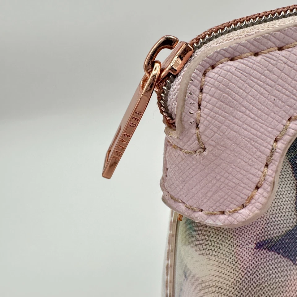 Ted Baker Estuche de Cosméticos de Viaje Floral Bolsa de Maquillaje Rosa Lujo Preppy Vacaciones Foto 4 de 4