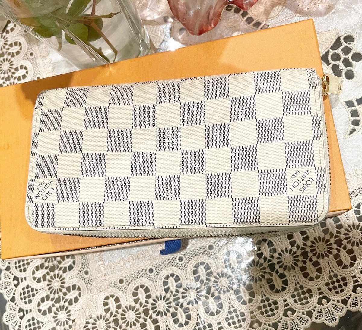 Louis Vuitton Damier Azur Zippy Wallet | eBay