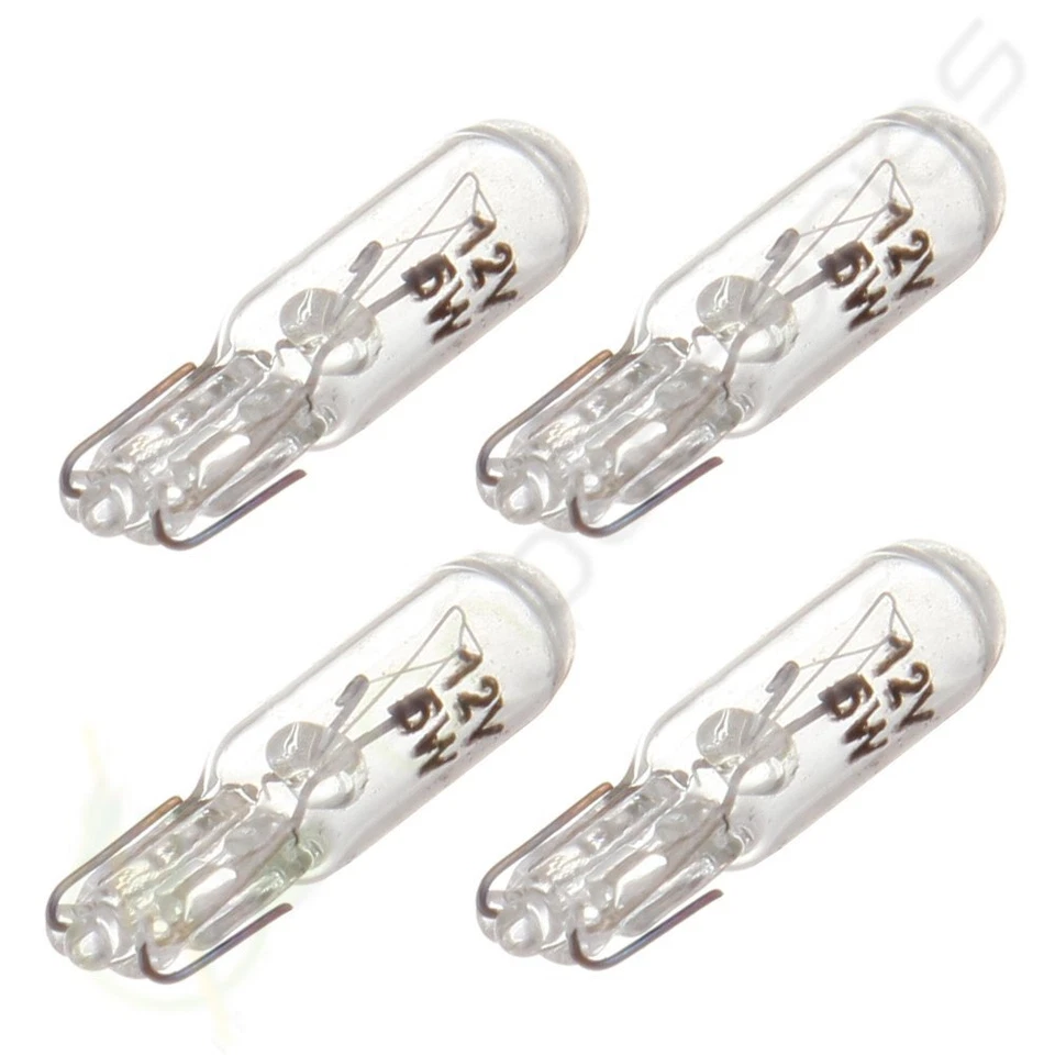 50Pcs White Halogen Instrument Panel Dash Lights Mini-Wedge Bulbs T5 37 70 74 - Image 2 of 4