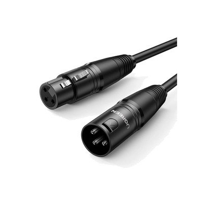 High Quality XLR Microphone Cable 1M Black