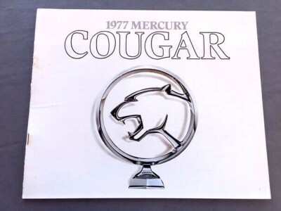 1977 Mercury Cougar and XR-7 16-page Original Car Sales Brochure Catalog