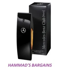 MERCEDES-BENZ CLUB BLACK EDT 3.4 OZ / 100 ML FOR MEN (NIB) SEALED