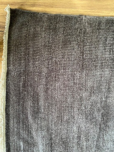 Flachgewebeteppich, handgewebt, 200x300 dunkelgrau - Bild 4 von 9