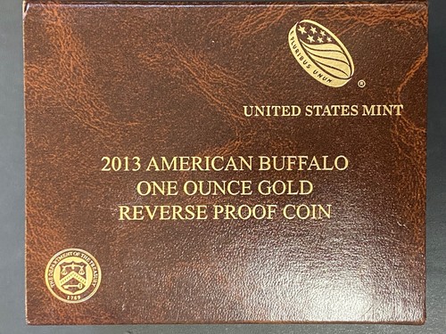 2013-W 1ozt Reverse Proof Gold American Buffalo Coin OGP & COA , Key Date Coin