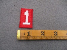 Boy Scouts of America BSA Red White Troop Number  1 One Patch T2