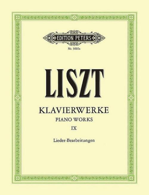Thumbnail - Klavierwerke, Band 9: Lieder-bearbeitungen Franz Liszt
