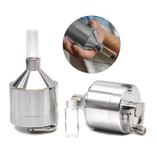 Aluminum Herb Grinder with Small Pill Box Hand Crank Tobacco Grinder