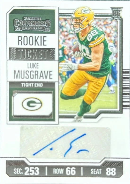 2023 Panini Contenders Luke Musgrave #148 Rookie Ticket Auto