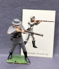 Marx Warriors of The World Richard Travis III Confederate Soldier With Card