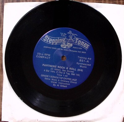 STEPPING TONES PARTNERS ROCK & ROLL WITH DANCE STEPS VINYL 45 52-73