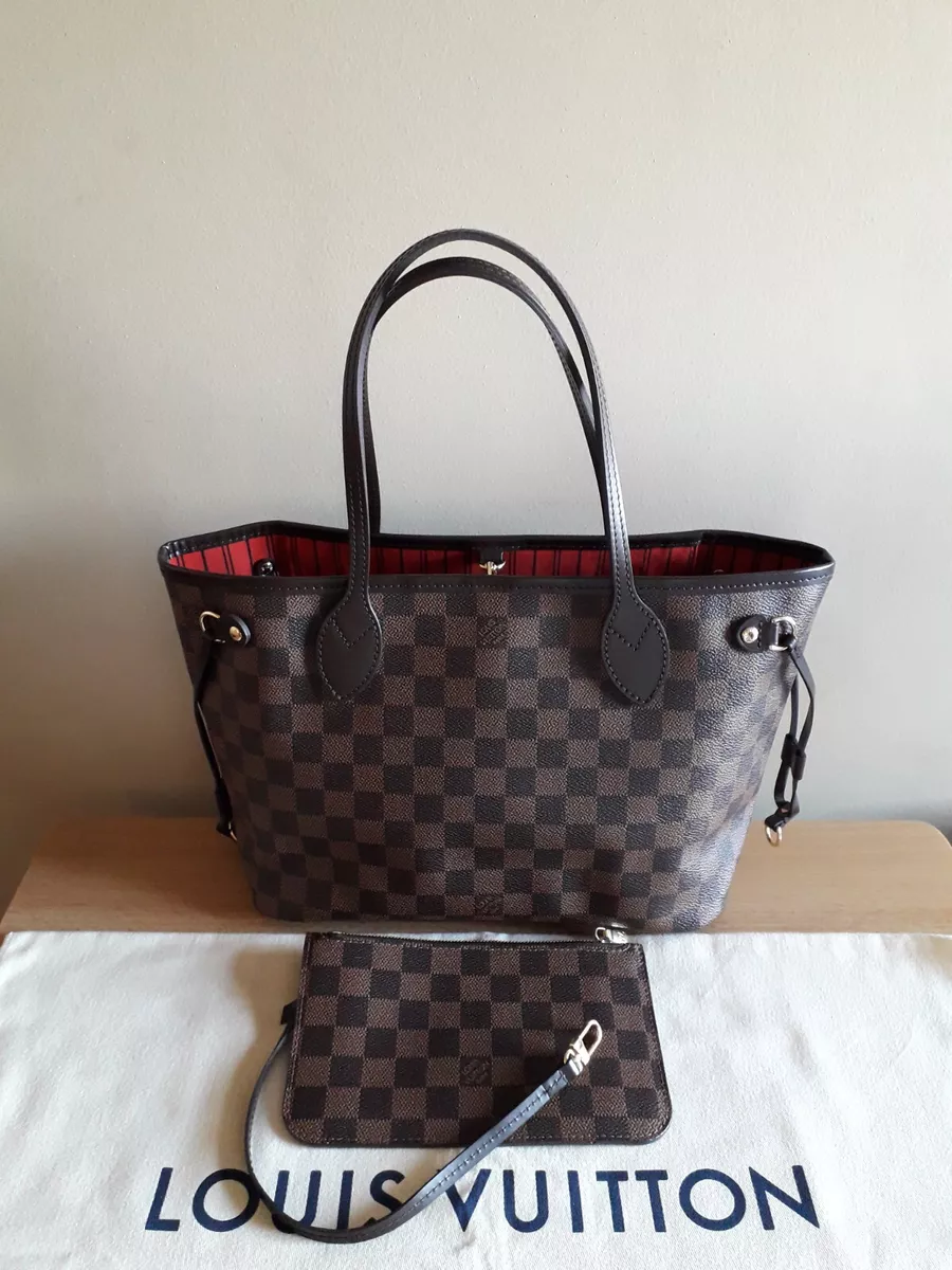 AUTHENTIC LOUIS VUITTON Neverfull PM Damier Ebene N41359