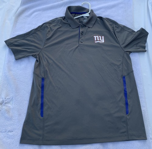 NEW YORK GIANTS Polo Golf Collared Shirt NFL by MAJESTIC Sz Men’s Large MINT!!! - 第 1/10 張圖片
