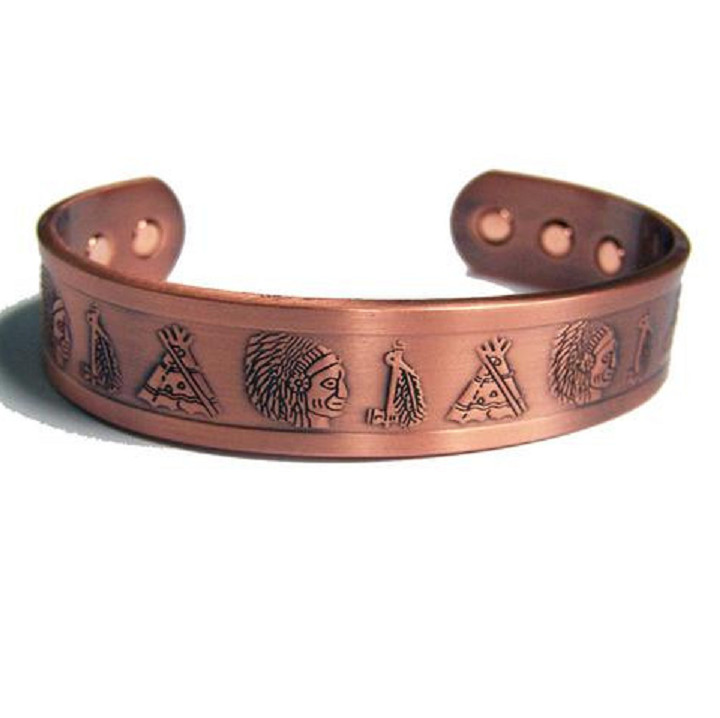 Bracelet magnétique en cuivre 3000 Gauss pour soulager les articulations au quotidien