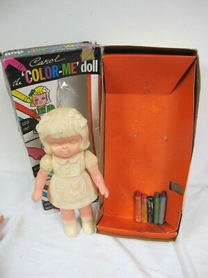  VINTAGE CAROL - COLOR ME DOLL- MINER INDUSTRIES 1964 EPPY  WITH BOX 