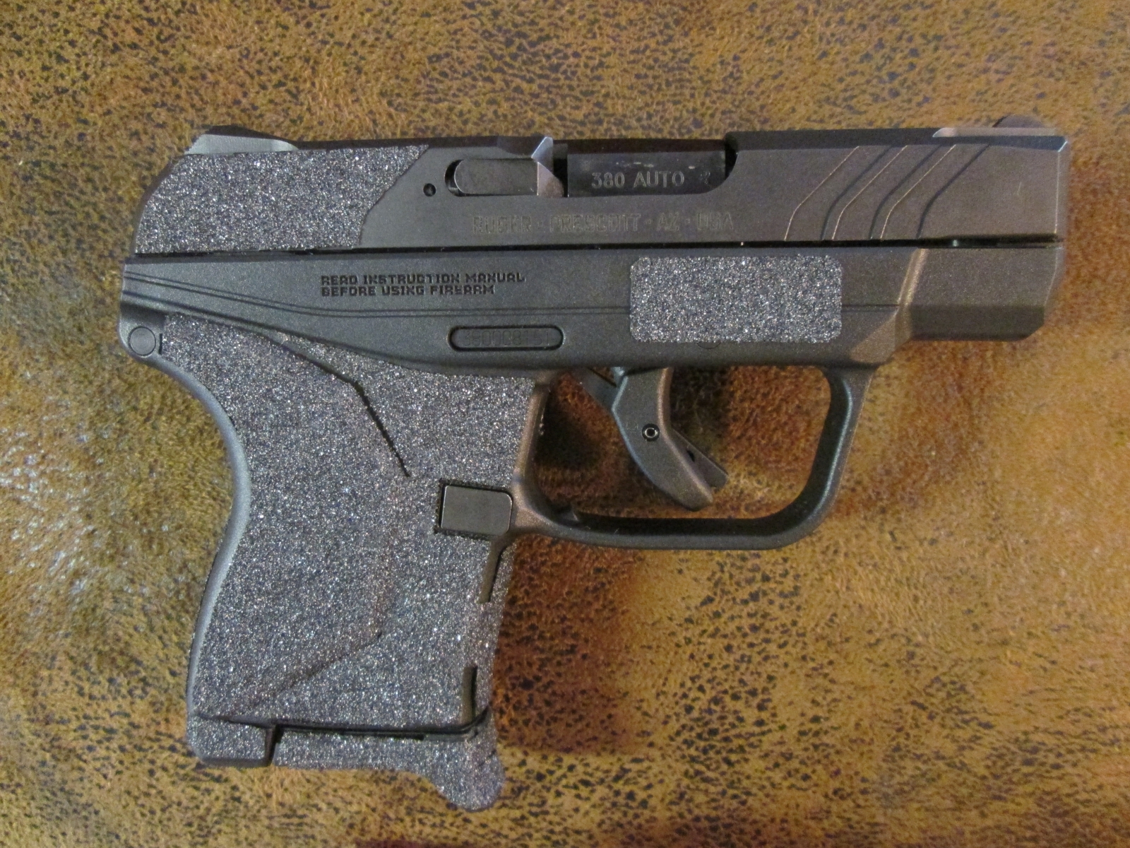 Sand Paper Pistol Grips (Peel and Stick Grip Tape) for the Ruger LCP II