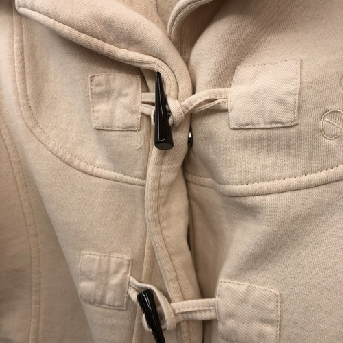Rip Curl Jacket Womens Large Beige Long Sleeve Toggle Closure Bayans Fleece - Picture 8 of 12