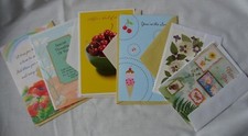 Lot of 7 New Thank You Greeting Cards with Envelopes Tender Thoughts Dynamic