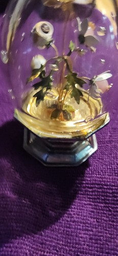 Gorham Jane Hutcheson Glass Egg Fleur Des Siecles Enamel Flowers Vtg Beautiful - Picture 4 of 6