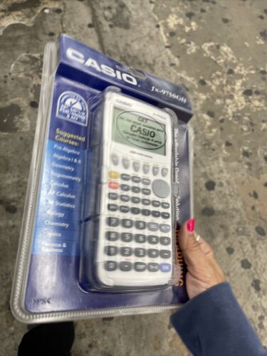 Casio FX-9750GII Graphing Calculator White AP SAT I/II ACT NMSQT PSAT ~ SEAL A4 - Afbeelding 1 van 3