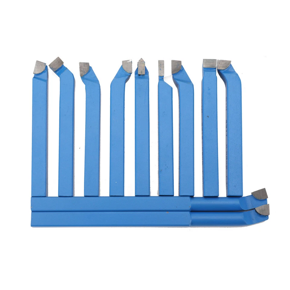 11 tlg.  Drehmeißelset Drehstahlset Messerset Drehstähle Drehbank - Bild 2 von 4