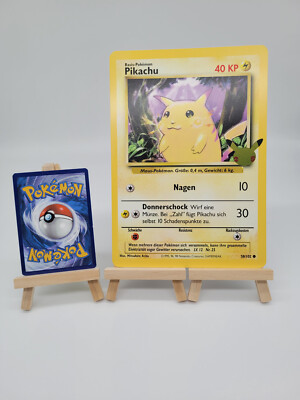 Pokemon Karte: Pikachu CEL BS 58  -  XXL | Jumbo | A5 | Oversize | Deutsch