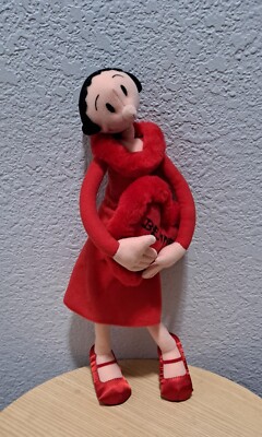 Olive Oyl Valentine ''Be Mine'' Heart Stuffed Plushie NWOT!