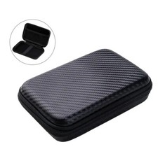 Small Hard Portable Storage Bag Case for Earbuds Ipod Microphone etc. NEW